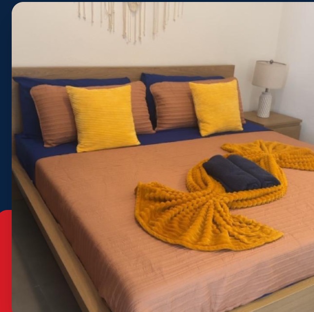 Freshly cleaned bedroom
